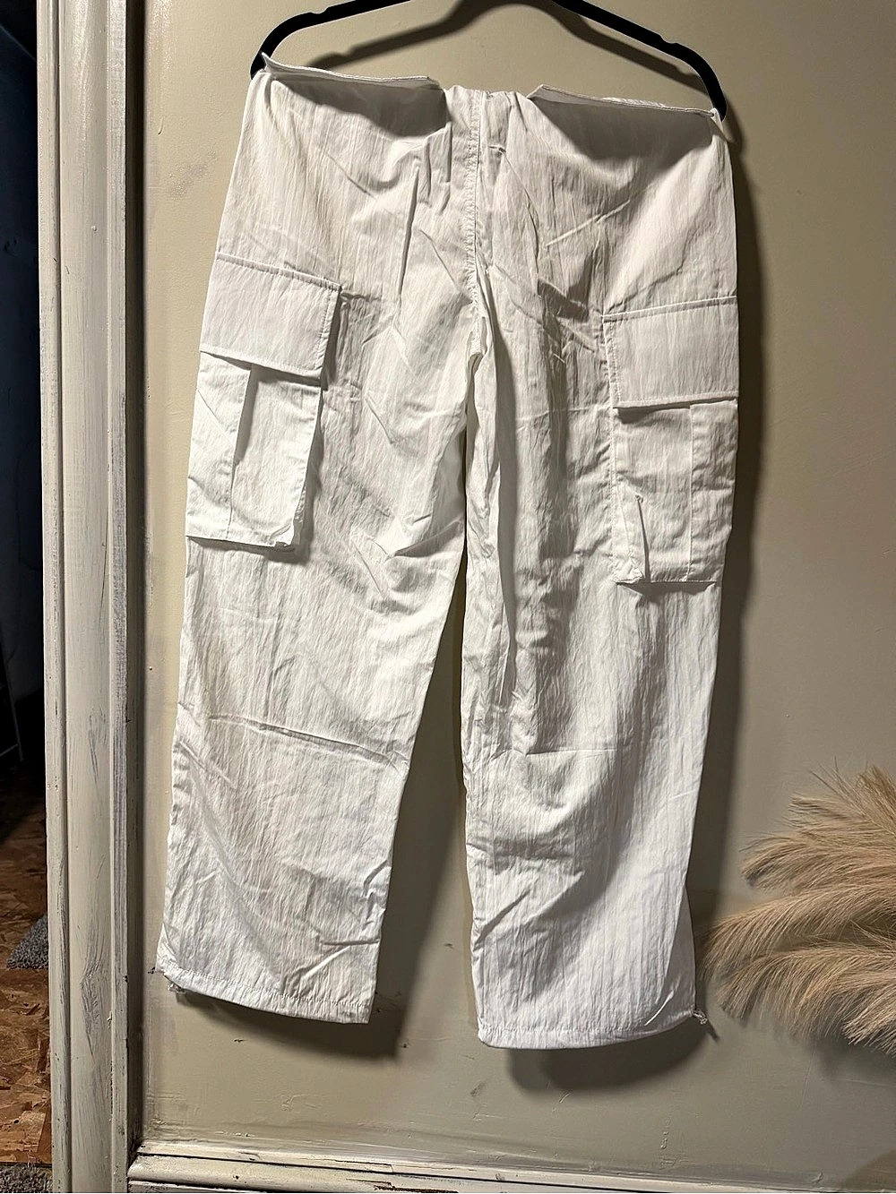 Tibi Crispy Nylon Pull On Wilt Jogger White Small